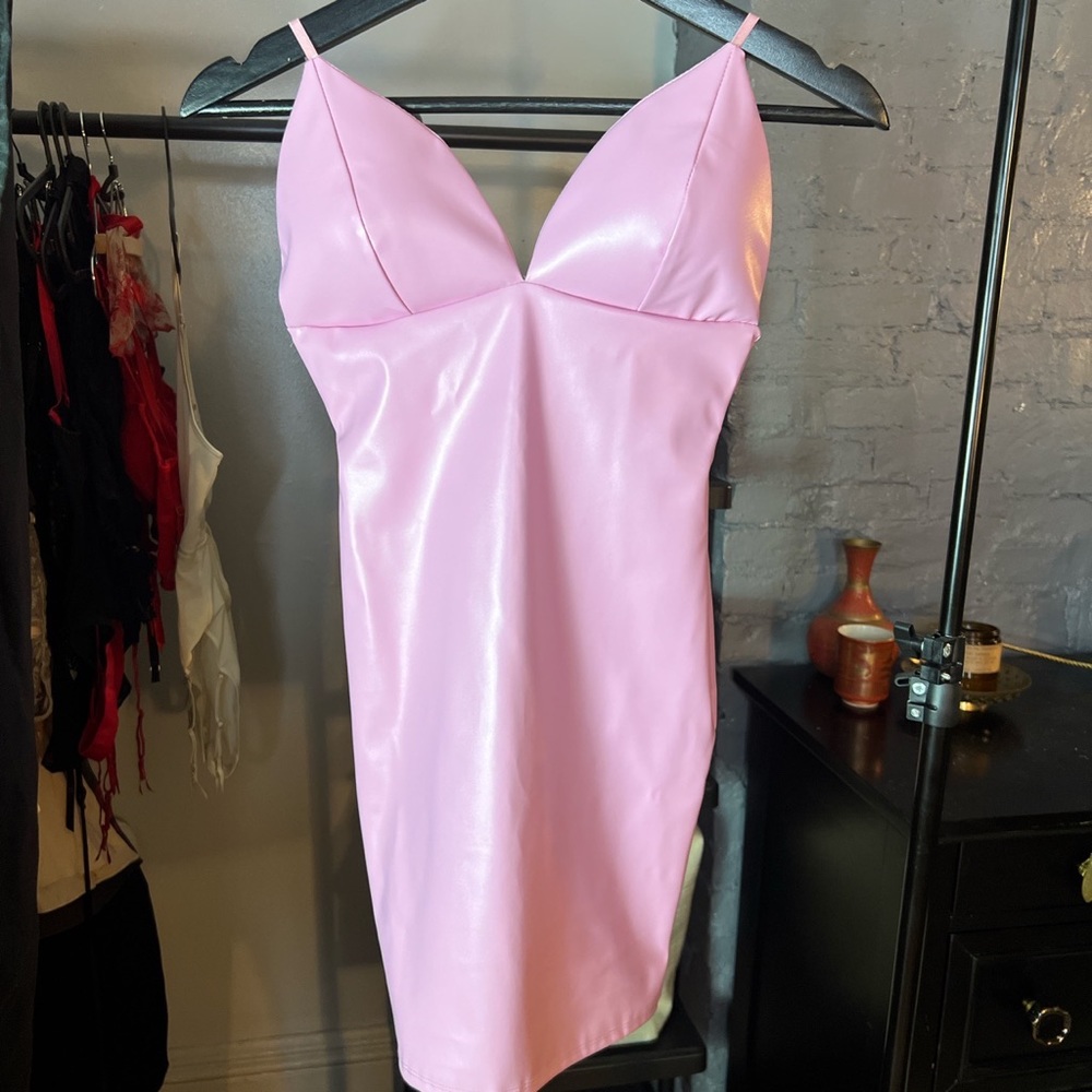Fashion Nova - Wanting Me Back Faux Leather Mini